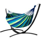 Okvir za viseću mrežu 250 cm + viseća mreža 200x120 (do 200 kg) - zeleno/plava | shoptok.hr