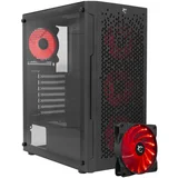 White Shark PC CASE GCC-2302 BULLET BLACK + 4 ventilatorji IMPULSE, (21371438)