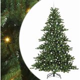 vidaXL Umjetno božićno drvce s nogom with LEDs s stalakom 240cm PVC | shoptok.hr