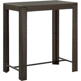 vidaXL Vrtna barska miza rjava 100x60,5x110,5 cm poli ratan Cene