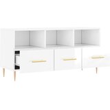 TV ormarić sjajni bijeli 102 x 36 x 50 cm od konstruiranog drva | shoptok.hr