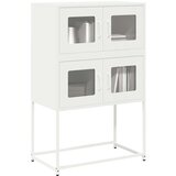 vidaXL Highboard White 68x39x107 cm Steel | Shoptok.si