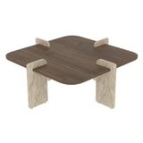 Hanah home sto za kafu poalla walnut travertine | ePonuda.com