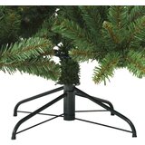 vidaXL Umetno Zložljivo Božično Drevo z stojalom Zelena 210 cm PVC | Shoptok.si