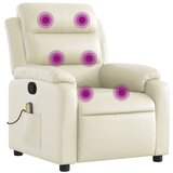 Maison Chic masažni stol - Relax naslanjač krem umetno usnje, (22062309) | Shoptok.si