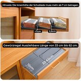 HOMHUT Raztegljiv 3-nivojski organizator za začimbe | Shoptok.si