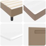  Okvir postelje z vzmetnico Kapučino 100 x 200 cm Umetna koža, (5000023127) | Shoptok.si