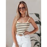 DStreet Body one size w paski STRIP BACK beżowe | Shoptok.si