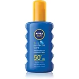 Nivea Sun Kids Protect & Care Sun Spray SPF50+ vodoodporen barvni sprej za zaščito pred soncem 200 ml