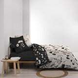Douceur d intérieur Crna/bež posteljina za bračni krevet/za produženi krevet od pamučnog perkala 240x220 cm Iris – | shoptok.hr