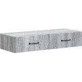 Stolna montirana na zid Siva sonoma 87 5 x 34 5 x 17 cm | shoptok.hr