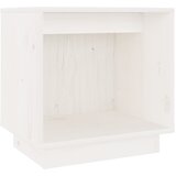 Maison Chic Nočna omarica - Nočna miza bela 40x30x40 cm trdna borovina, (21688068) Cene