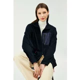 River Club Women's Fleece Chest Pocket Detailed Winter Sweatshirt Bpo-002