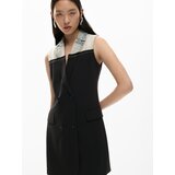 Desigual Obleka moder denim / črna | Shoptok.si