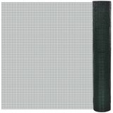 vidaXL Žična ograja pocinkana s PVC oblogo 25x1 m zelena Cene