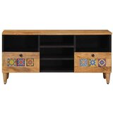 TV ormar Prirodna 100 x 33 5 x 46 cm Čvrsto drvo manga - Prirodna | shoptok.hr