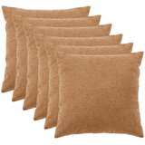  Presvlaka za jastuk 6 pcs HEERLEN Bež 55 x 55 cm Bouclé | shoptok.hr