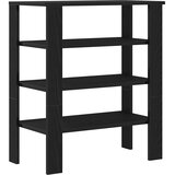  Stalak za cipele crni 61x32x70 cm od konstruiranog drva | shoptok.hr