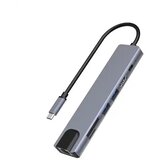 Kettz KT-701G Tip C HUB 71 4K HDMI USB x 2 SDTF PD LAN | Eponuda.com