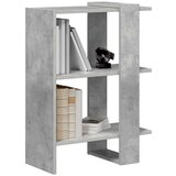  Knjižna polica Betonsko siva 52 x 25 x 71,5 cm Konstruiran les, (5000136069) | Shoptok.si