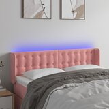 The Living Store LED posteljno vzglavje roza 147x16x78/88 cm žamet - LED Vzglavje, (21659957) | Shoptok.si