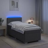  s box springom, madracem i LED-om Tamnosiva Jjedan | shoptok.hr