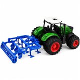  Agricultural Farm Tractor With Cultivator Tillage Unit Green 1:24 | Shoptok.si