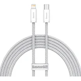 Dynamic Series pleten USB-C v Lightning kabel 20W bele barve dolžine 2m CALD000102