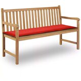  Jastuk za vrtnu klupu crveni 150 x 50 x 3 cm od tkanine Oxford | shoptok.hr