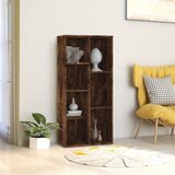 vidaXL Ormarić za knjige boja dimljenog hrasta 50 x 25 x 106 cm Cijene