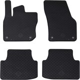  Auto tepih 4 pcs Crna prikladno za VW TIGUAN TDI 2024- Guma | shoptok.hr