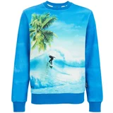 WE Fashion Sweater majica plava / zelena / crna / bijela