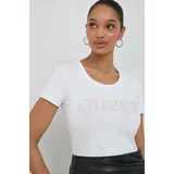 Guess Kratka majica ženski, bela barva