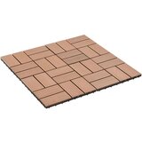 vidaXL Talne plošče 22 kosov 30x30 cm 2 m² WPC rjave | Shoptok.si