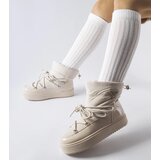 Gemre Beige insulated snow boots with elastic Oslavia | shoptok.hr