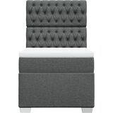  Krevet s oprugama i madracem tamnosivi 100 x 200 cm od tkanine | shoptok.hr