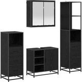 vidaXL set namještaja za kupaonicu 4 pcs crni hrast 65 x 33 x 60 cm | shoptok.hr