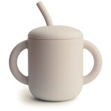 Mushie kozarec silikonski s slamico sand | Shoptok.si