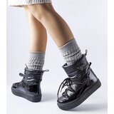 Gemre Black insulated snow boots with elastic Oslavia | Shoptok.si