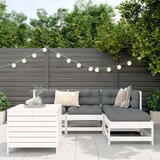  5-dijelni set vrtnih sofa bijeli od masivne borovine | shoptok.hr