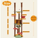 PEQULTI Prilagodljiv višinski mačji dreves, stabilna zasnova, večnivojske platforme, AMT0119BN, XL, (5000161402) | Shoptok.si