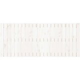 vidaXL Stensko posteljno vzglavje belo 140x3x60 cm trdna borovina | Shoptok.si