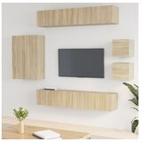  8-dijelni set TV ormarića boja hrasta sonome konstruirano drvo | shoptok.hr