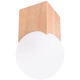 Nice Lamps Stropna svetilka v naravni barvi s steklenim senčilom 12x12 cm Rayer – | Shoptok.si