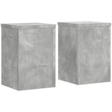 Furnova Stojalo za rastline 2 kosa betonsko sivo 20x20x30 cm inž. les, (21921776) | Shoptok.si