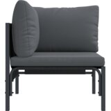  Zunanja Pohištvo z blazino Antracit 80 x 80 x 71 cm Jeklo, (5000282290) | Shoptok.si