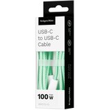  KRUGER&MATZ USB-C na USB-C kabl za brzo punjenje i prenos podataka, 100W, dužina 1 m, boja zelena, model KM1272-1G | Eponuda.com