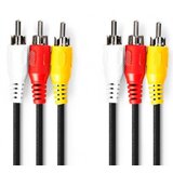 Nedis CVGP24300BK15 Kabl 3xRCA muski - 3xRCA muski 1,5m Cene