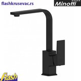 Slavina za sudoperu (3 cevi) labud MAT CRNA - Minotti Quadra New - 1518-3B | Eponuda.com