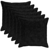  Presvlaka za jastuk 6 kom. HOUTEN Crna 80 x 80 cm | shoptok.hr
